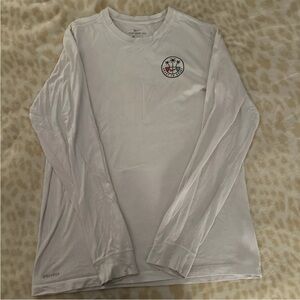 Nike Men's White Long Sleeve Shirt